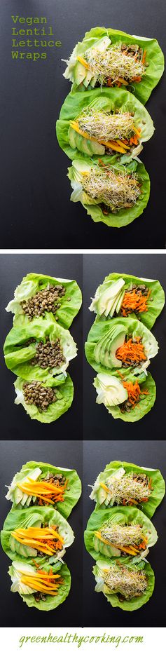 Vegan Lentil Lettuce Wraps