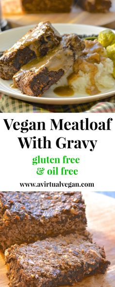 Vegan Meatloaf with Gravy