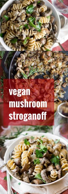 Vegan Mushroom Stroganoff