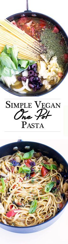 Vegan One Pot Pasta for Lazy Kents