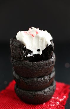 Vegan Peppermint Black Bean Brownies