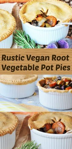 Vegan Root Vegetable Pot Pies