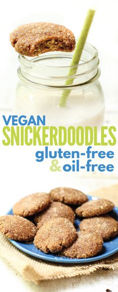 Vegan Snickerdoodles (oil-free + gluten-free