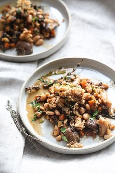 Vegetarian Cassoulet with Mushrooms and Chard