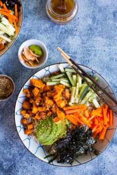 Vegetarian Sweet Potato Sushi Bowls