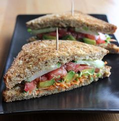 Veggie and Hummus Sandwich