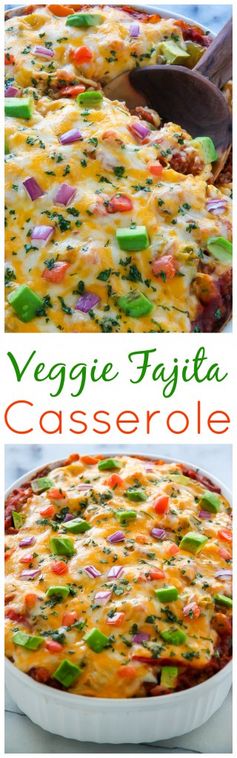 Veggie Fajita Quinoa Casserole