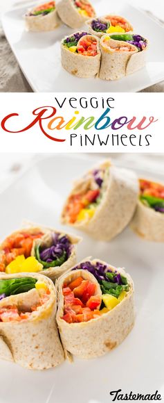 Veggie Rainbow Pinwheels