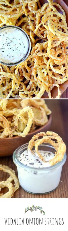 Vidalia Onion Strings with Horseradish Aioli