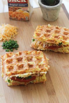 Waffle-Iron Hashbrown Sandwiches