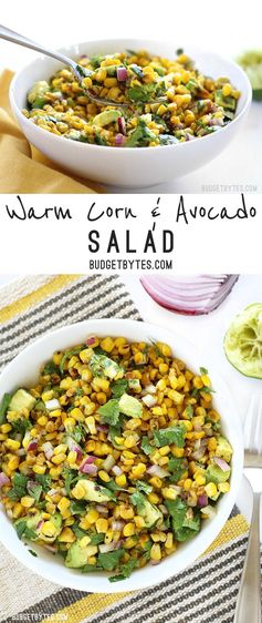 Warm Corn and Avocado Salad