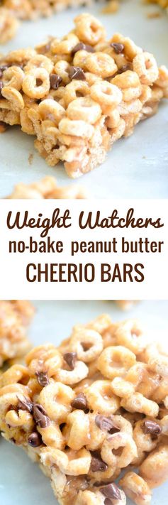 Weight Watchers No-Bake Peanut Butter Cheerio Bars