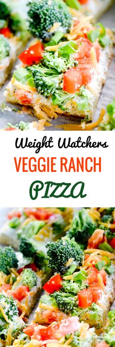Weight Watchers Veggie Ranch Pizza