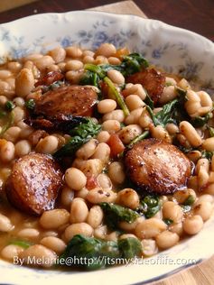 White Beans with Spinach & Sausage
