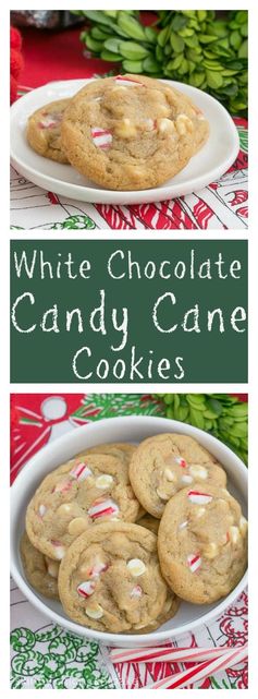 White Chocolate Candy Cane Cookies