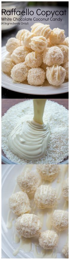 White Chocolate Coconut Candy (Raffaello Copycat