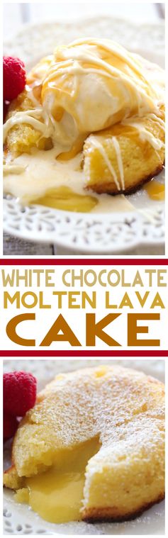 White Chocolate Molten Lava Cake