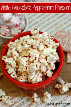 White Chocolate Peppermint Popcorn