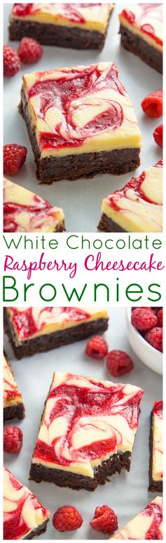 White Chocolate Raspberry Cheesecake Brownies