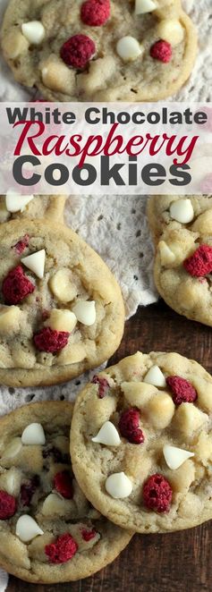 White Chocolate Raspberry Cookies