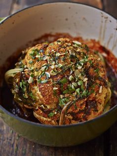 Whole roasted cauliflower