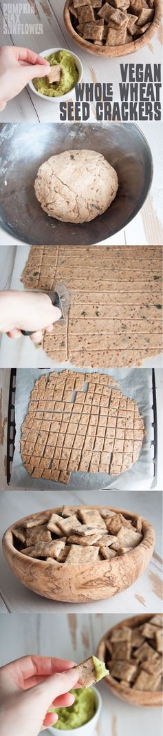 Whole Wheat Seed Crackers