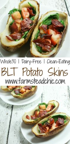 Whole30 Potato Skins, BLT-Style