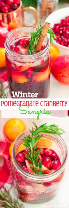 Winter Pomegranate Cranberry Sangria