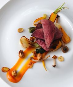 Wood pigeon with cobnuts