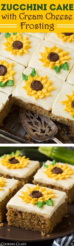 Zucchini Cake with Cream Cheese Frosting
