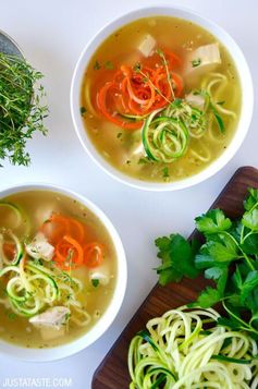 Zucchini Noodle Chicken Soup