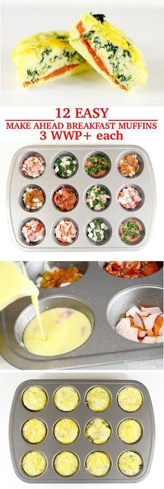 12 Easy Make Ahead Breakfast Muffins! 3WWP+