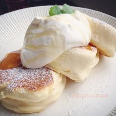 ふわふわ♡幸せのスフレパンケーキ❀ レシピ・作り方