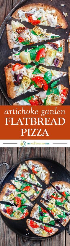 15-Minute Artichoke Garden Flatbread Pizza