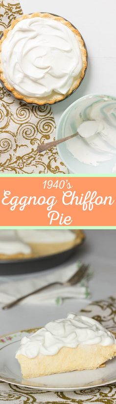 1940’s Eggnog Chiffon Pie