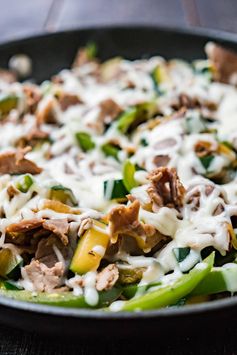 20 Minute Cheesesteak Skillet