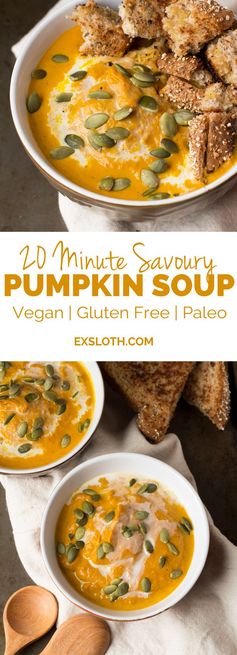 20 Minute Savoury Pumpkin Soup