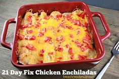 21 Day Fix Chicken Enchiladas