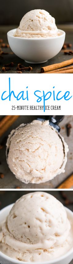 25-Minute Healthy Chai Spice Ice Cream