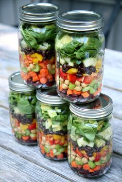 3-Bean Mason Jar Salads