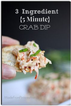 3 Ingredient (5 Minute Crab Dip