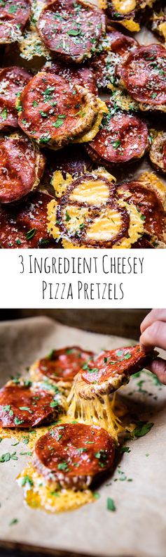 3 Ingredient Cheesy Pizza Pretzels