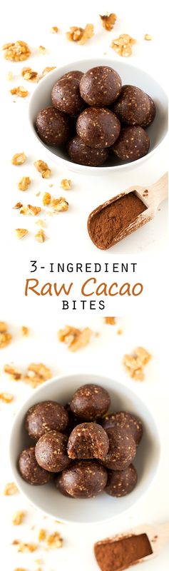 3-Ingredient Raw Cacao Bites