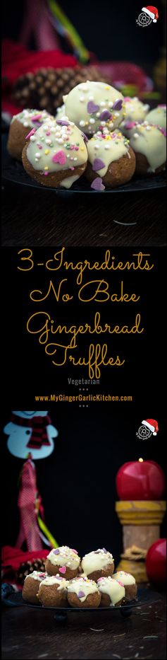 3- Ingredients No Bake Gingerbread Truffles | Video