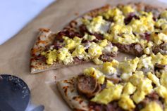 3 Meat Breakfast Pizza