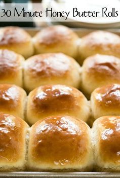 30 Minute Honey Butter Rolls