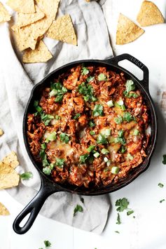 30-Minute Leftover Sweet Potato & Turkey Enchilada Skillet