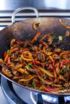 30-Minute Stir Fried Korean Beef and Toasted Sesame Noodles