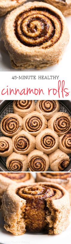 45-Minute Healthy Cinnamon Rolls