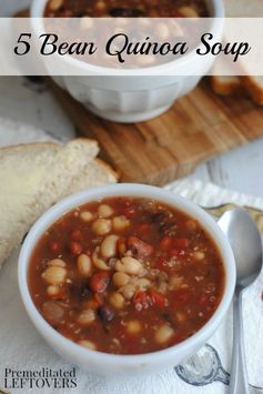 5 Bean Quinoa Soup